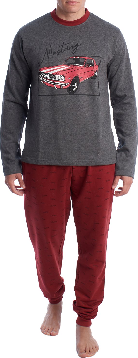 Herren Winter-Pyjama aus Plüschbaumwolle KLP6