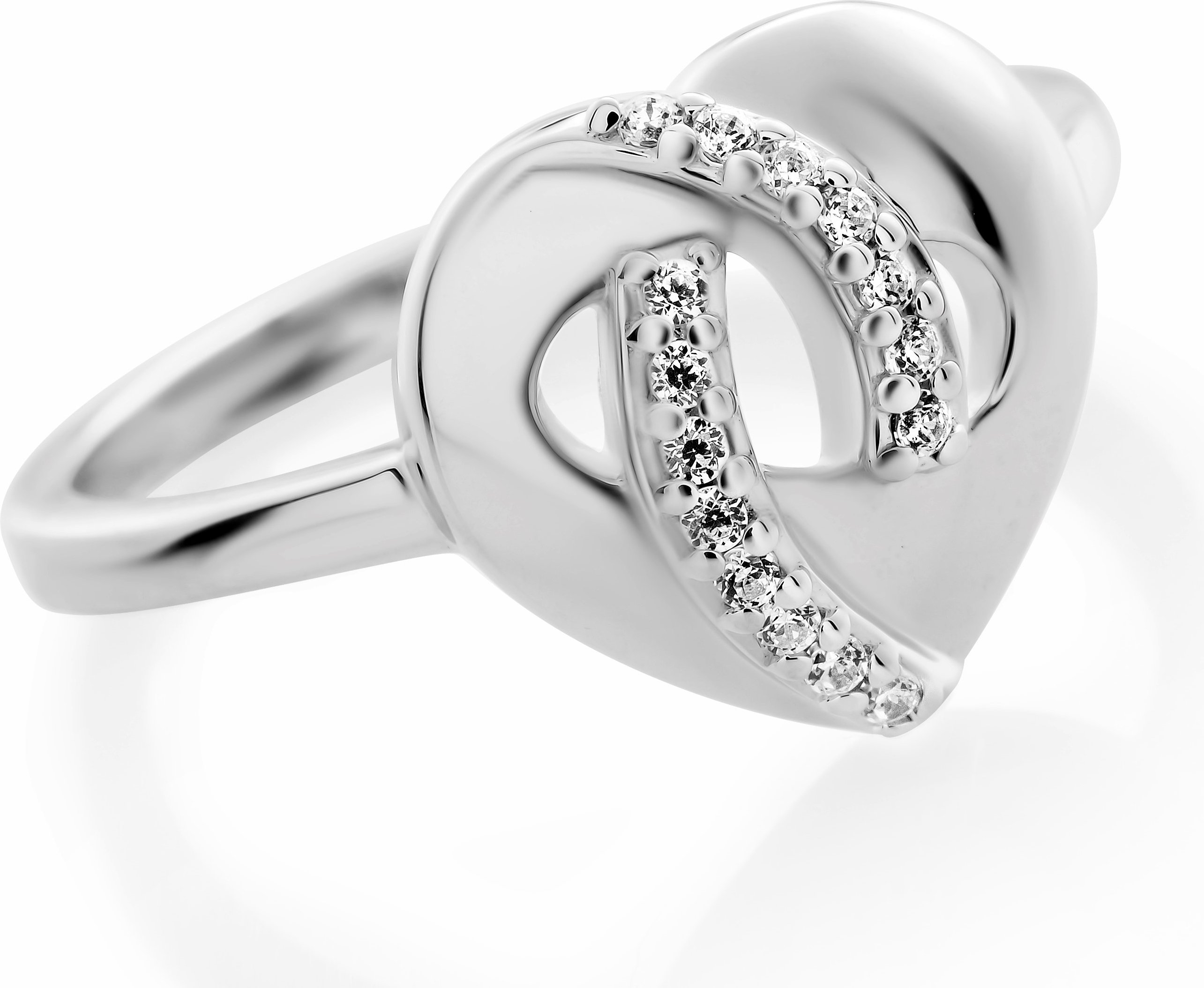 Orphelia 'Amore' Damen-Ring aus 925er Sterlingsilber – Silber ZR-7577