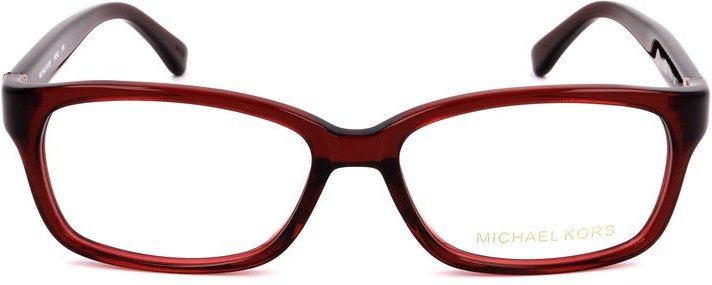 Burgunderfarbene Kunststoffbrille (Fassung)