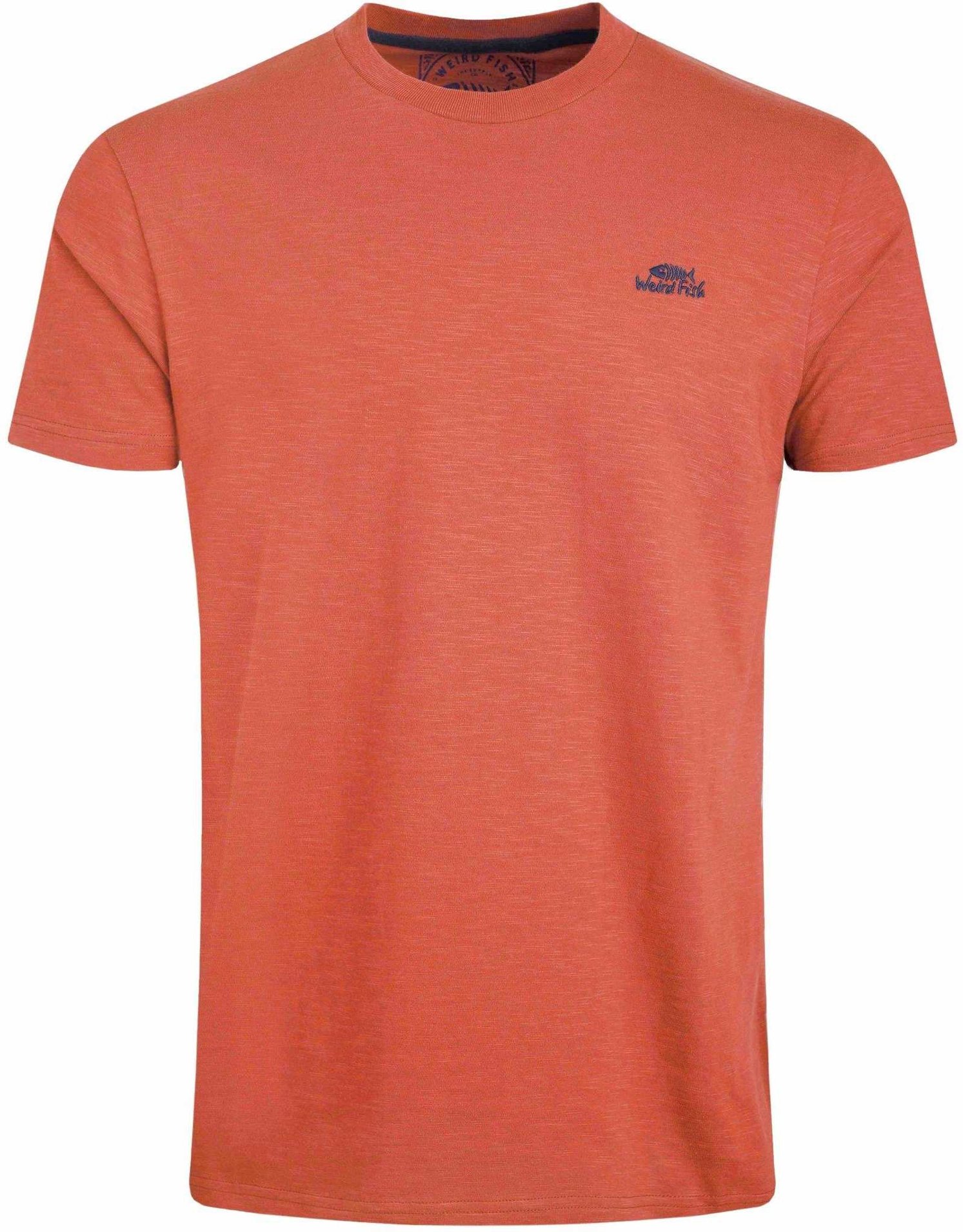 Thumbnail - Weird Fish - "Fished" T-Shirt Mit Markenzeichen für Herren (Gebackene Tonerde Rot)