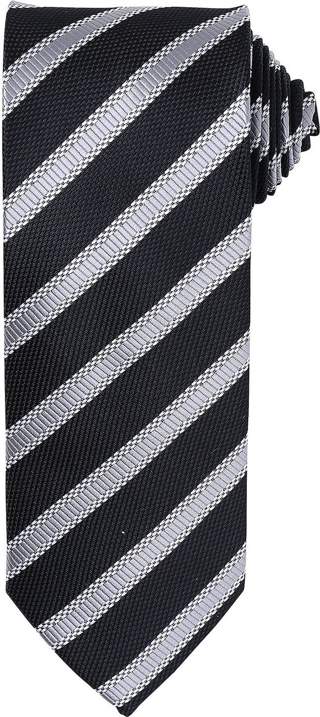 Premier - Krawatte für Herren (Schwarz/Dunkelgrau)