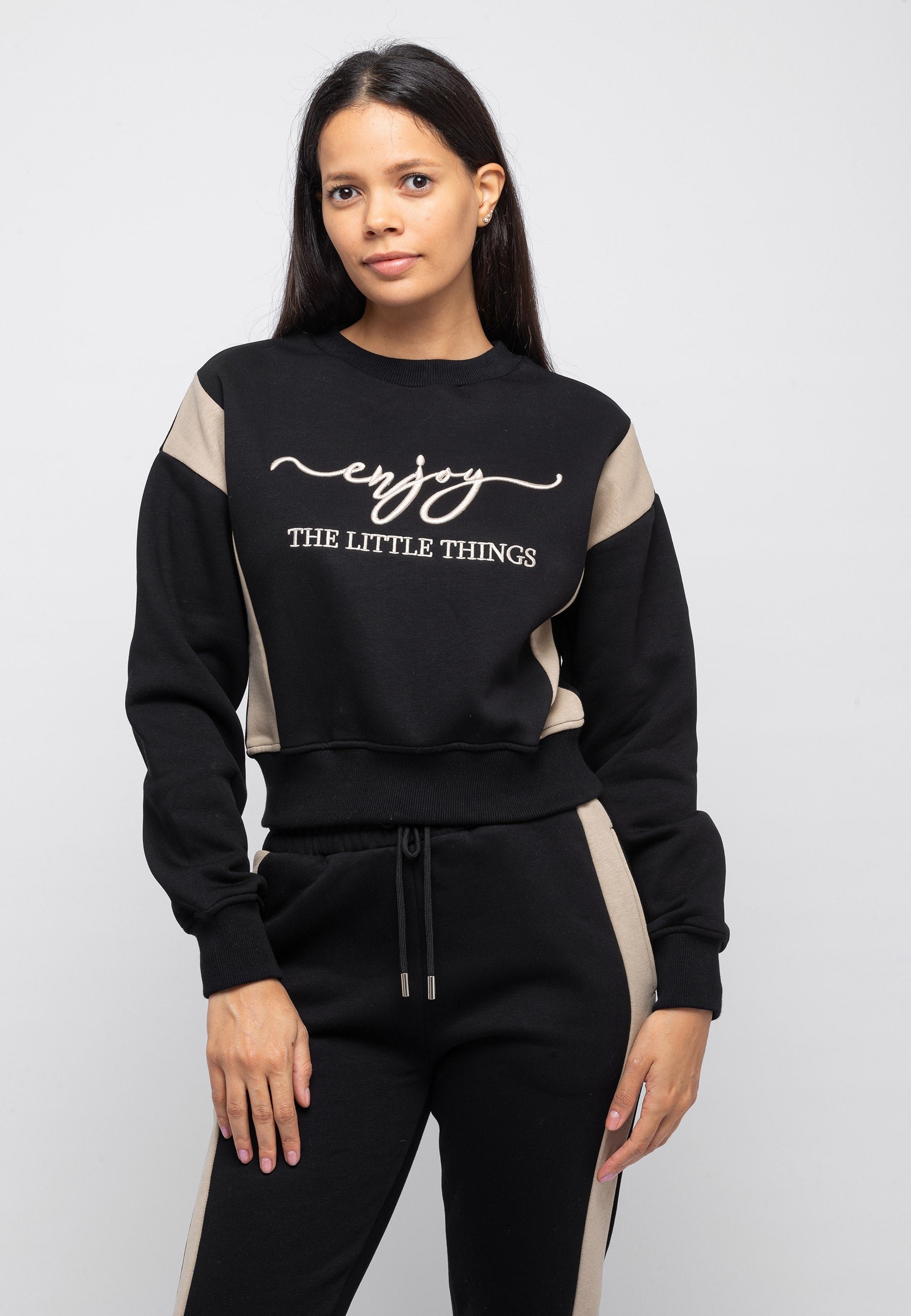 Tom Barron Damen-Trainingsanzug-Set Enjoy, bestickt, stilvoll