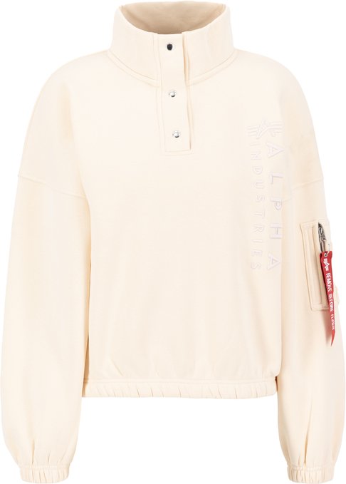 Embroidery High Collar Oversized Sweater Women