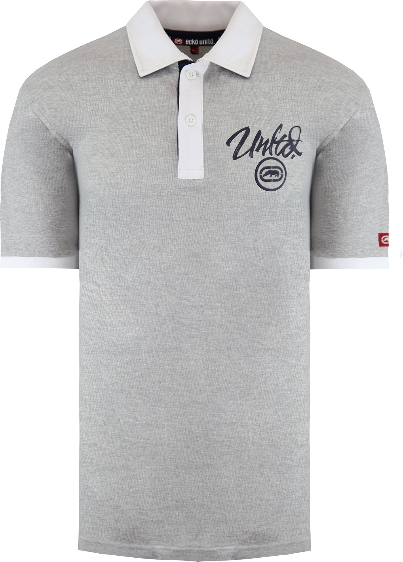 Ecko Updd. MIDLINER MENS GRAU MARL Polo -Hemd