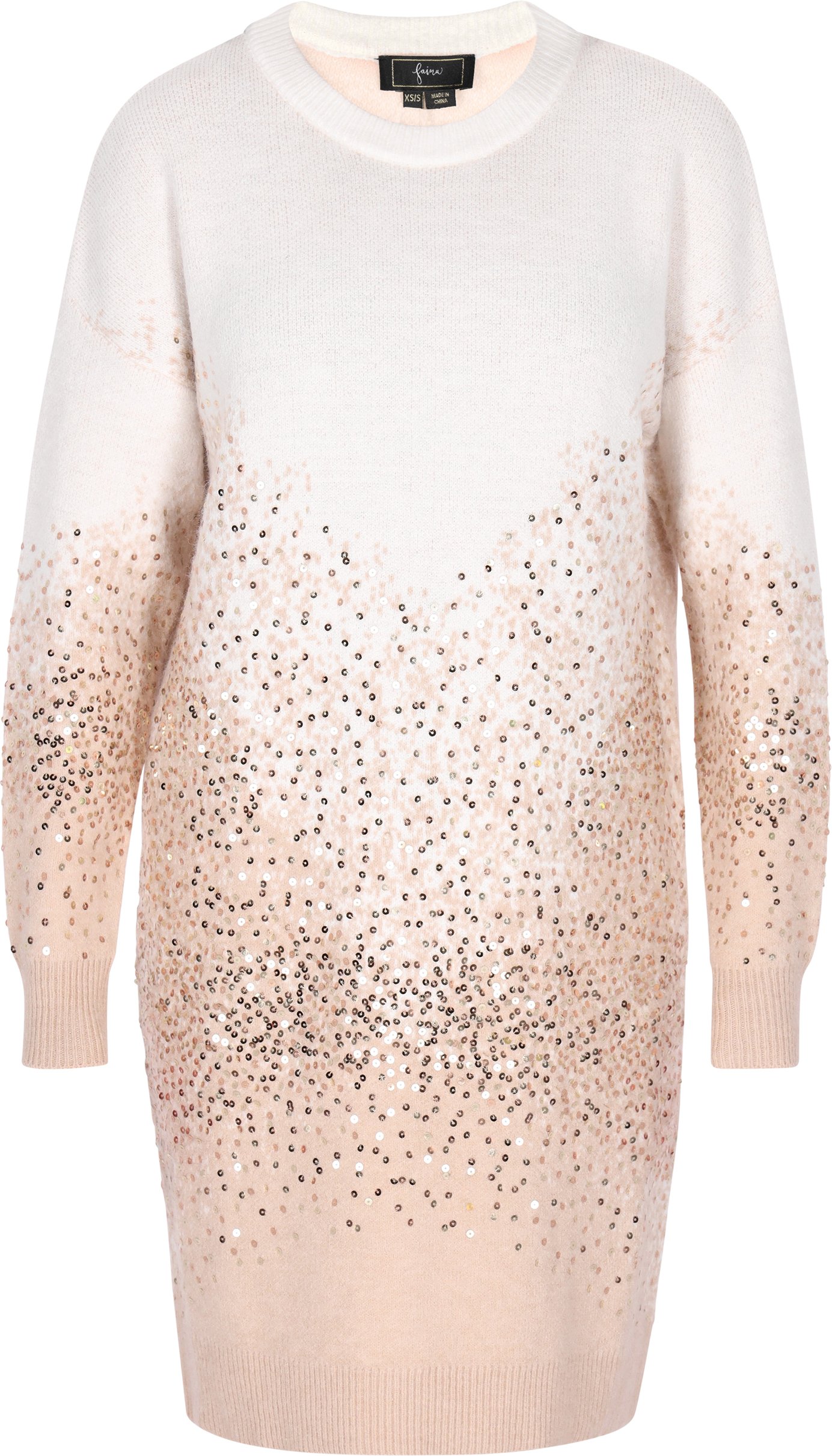 Faina Kleid Damen Wollweiss Beige