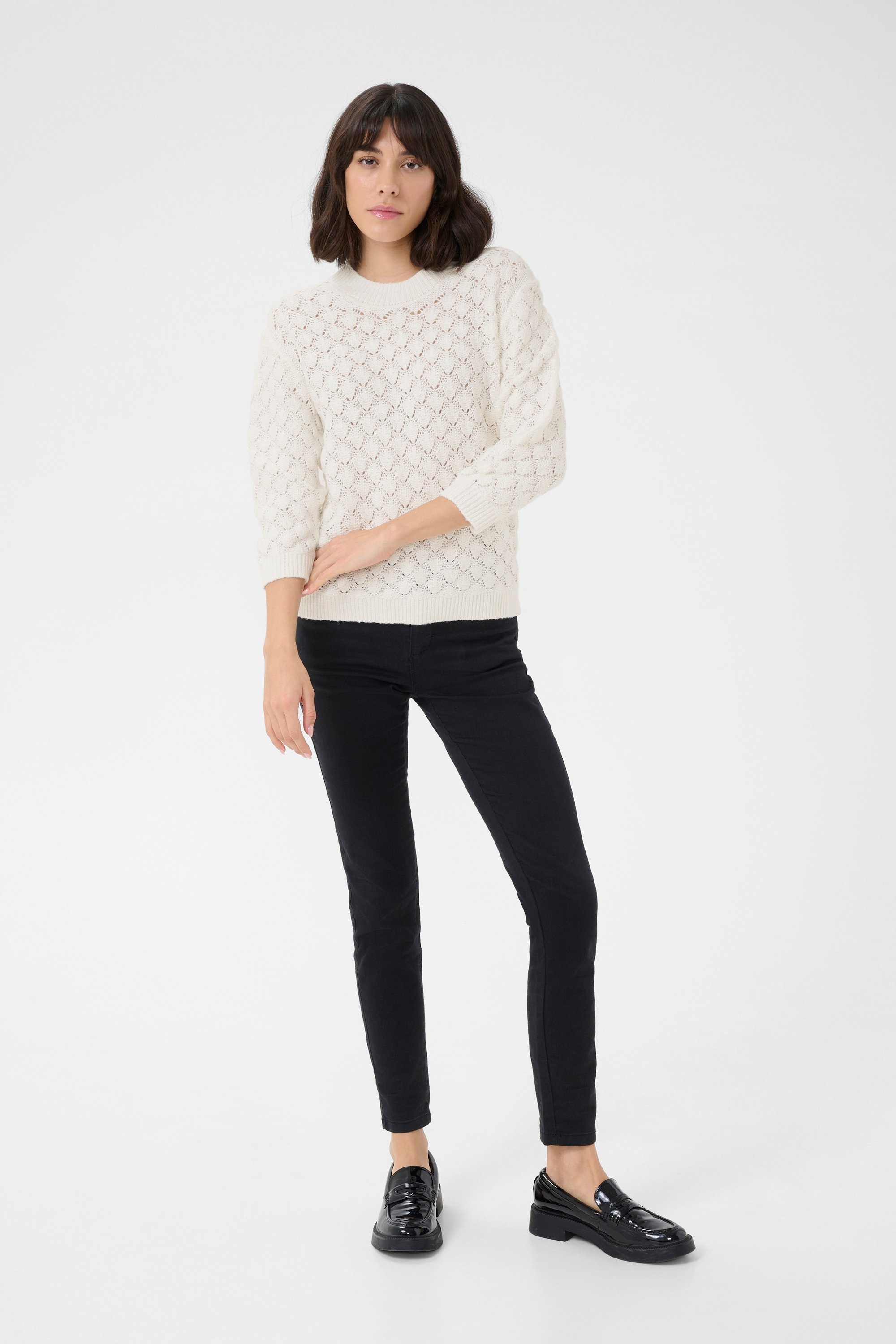 Thumbnail - Strickpullover Loose fit white