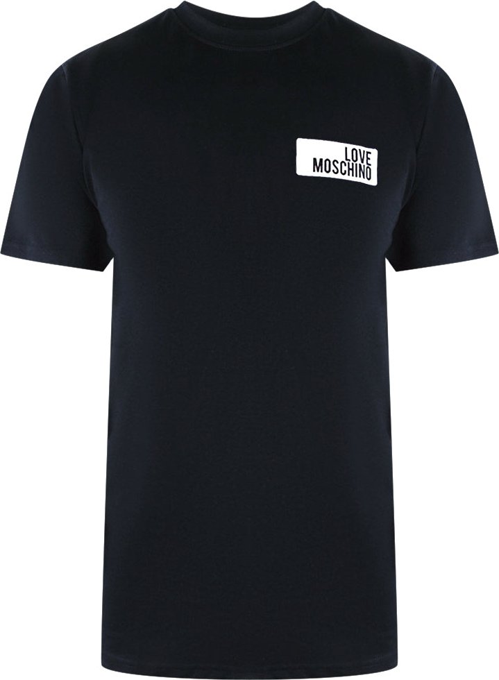 Schwarzes T-shirt Mit Moschino-blocklogo