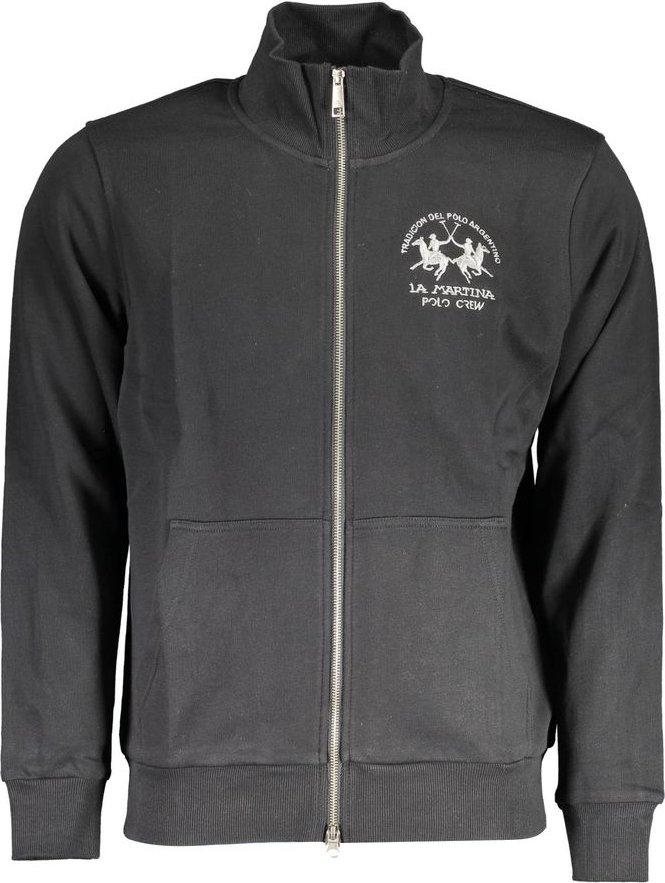 La Martina Schwarz Baumwolle Herren Sweatshirt