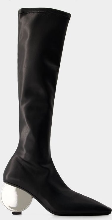 Circle Stiefel - Courreges - Kunstleder - Schwarz