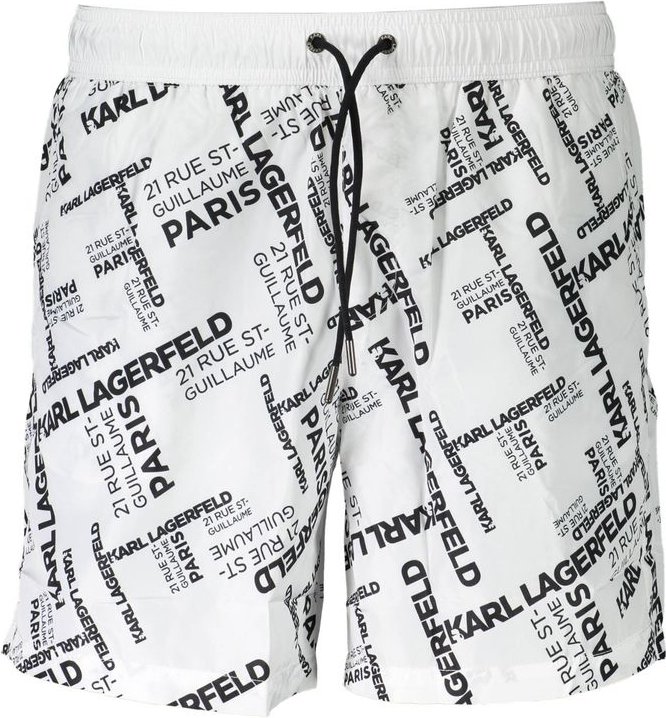 Logo-Print Badeshorts