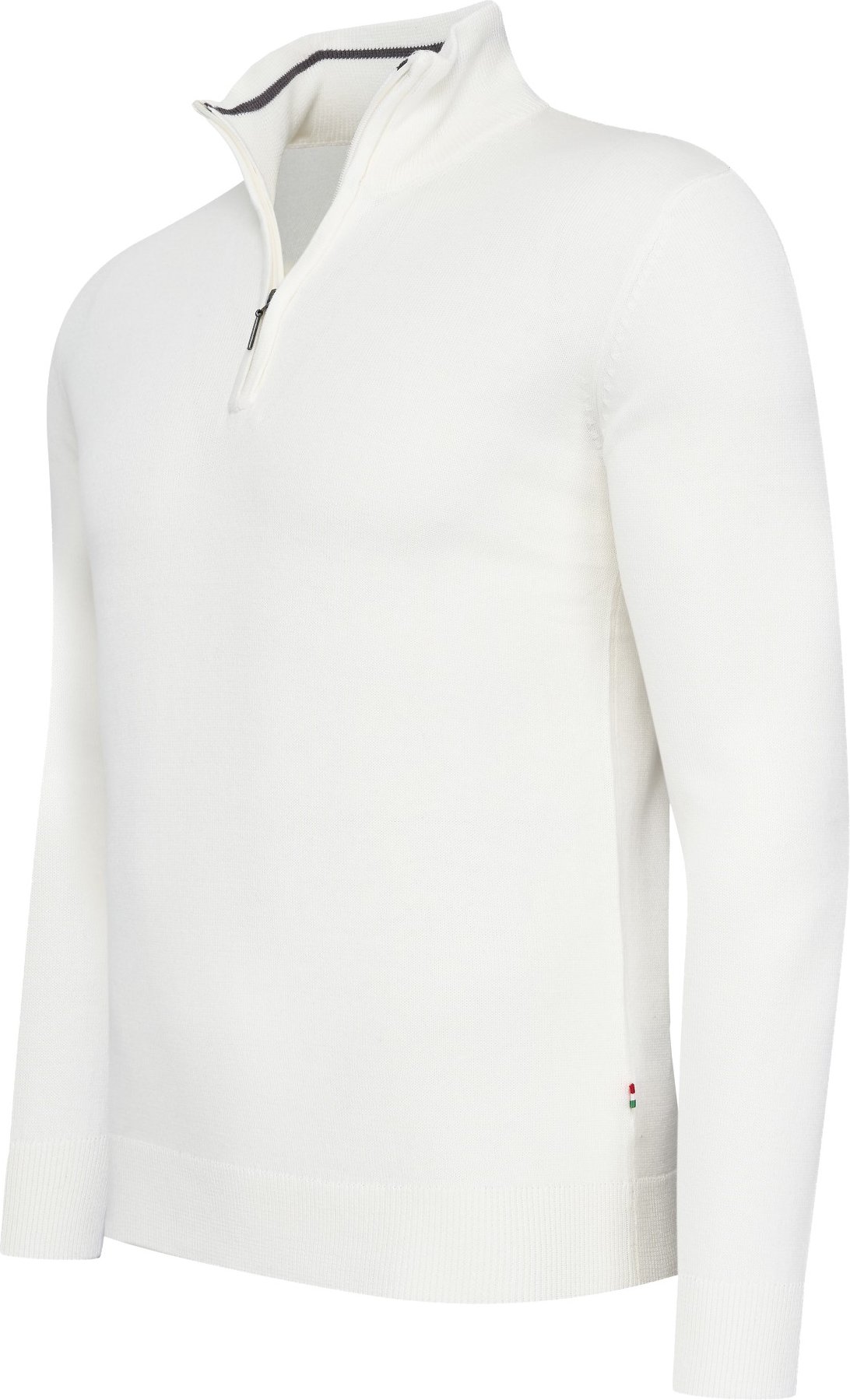 Cappuccino Italia Bergamo Zip Pullover für Herren. Der Pullover besteht aus 50% Baumwolle und 50% Polyester und hat eine...