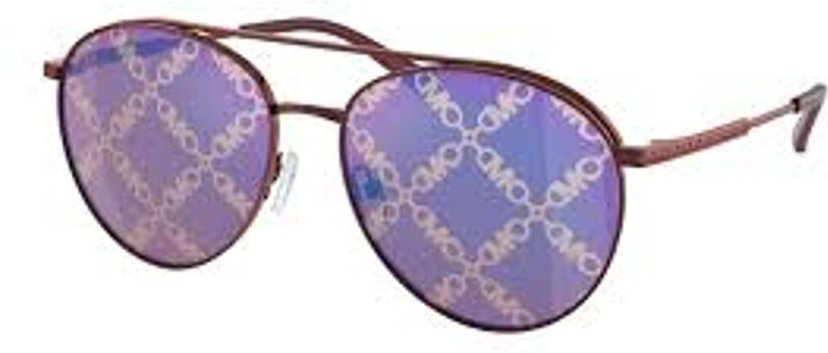 Michael Kors Braune Metall-Sonnenbrille