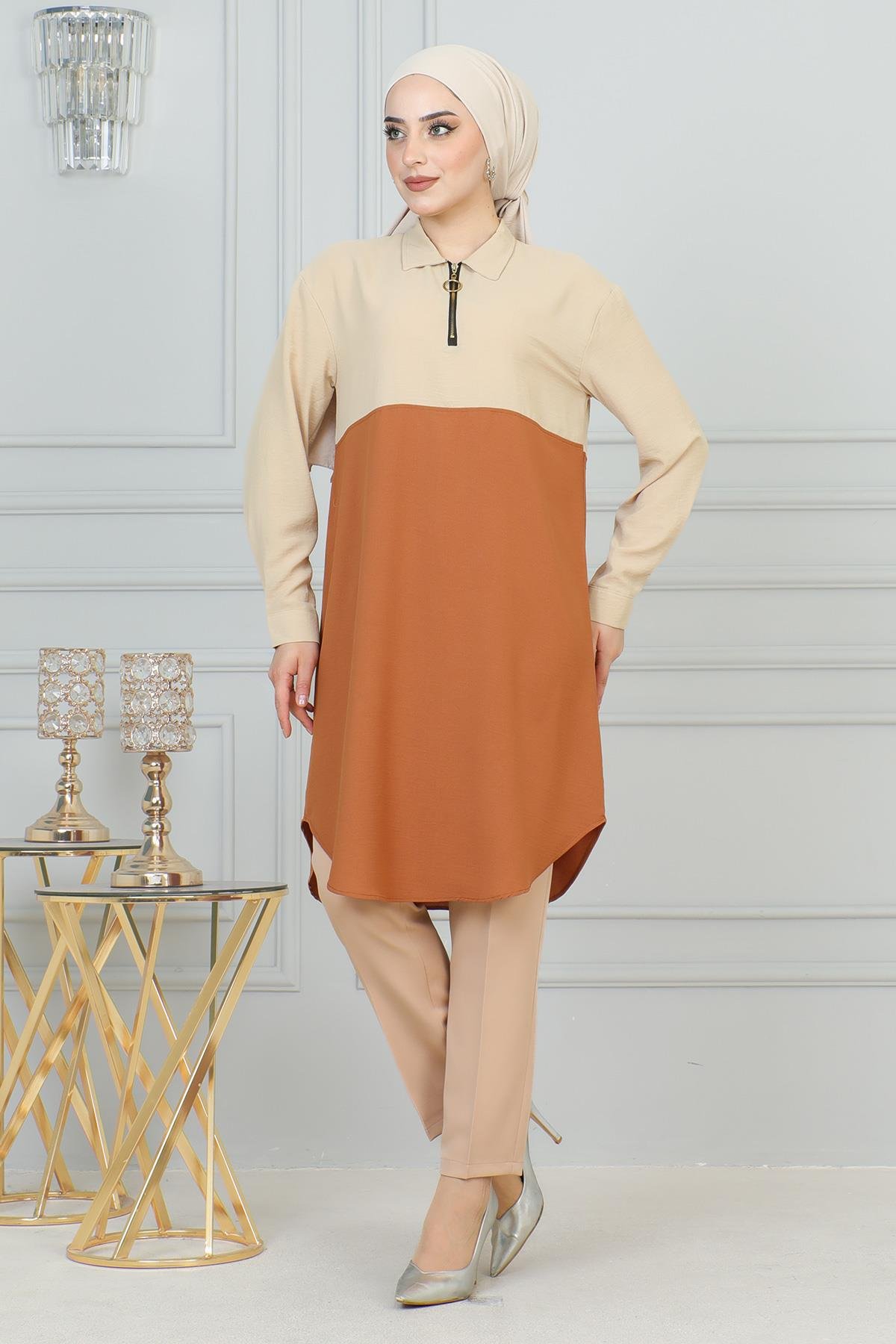 Reißverschluss Tunika