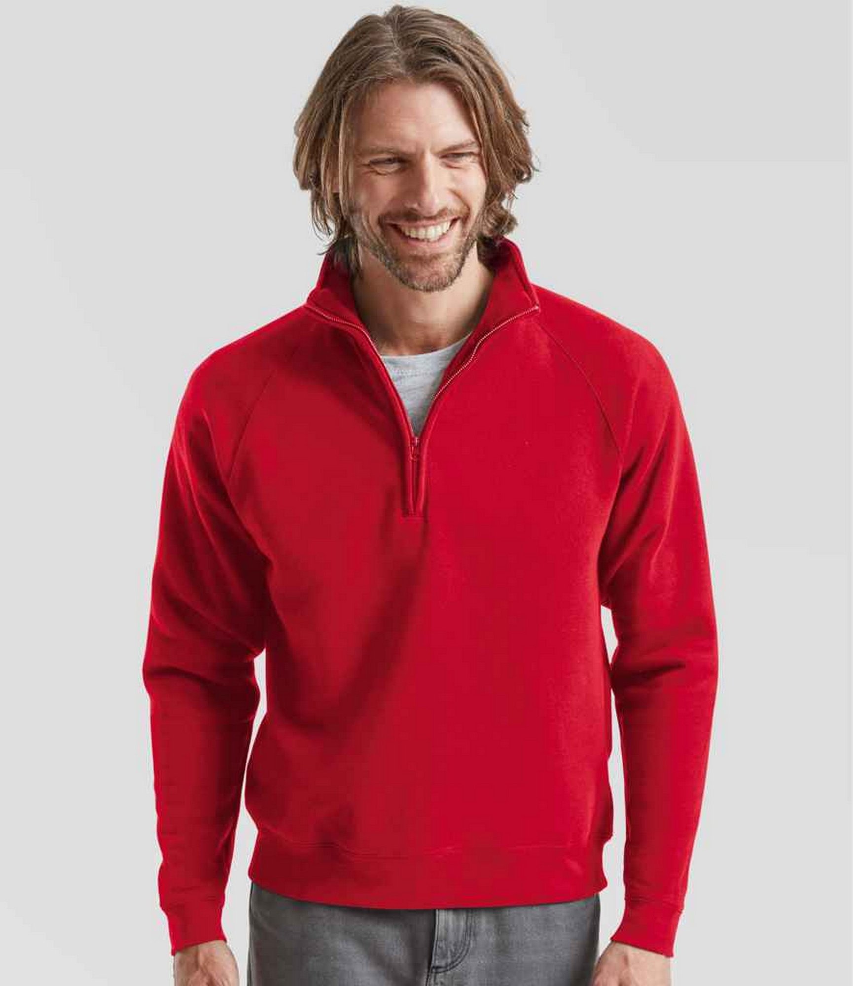 Fruit of the Loom - "Premium" Sweatshirt für Herren (Rot)