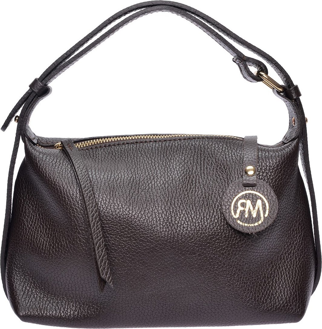 Roberta M Kastanienbraun Rindsledertasche