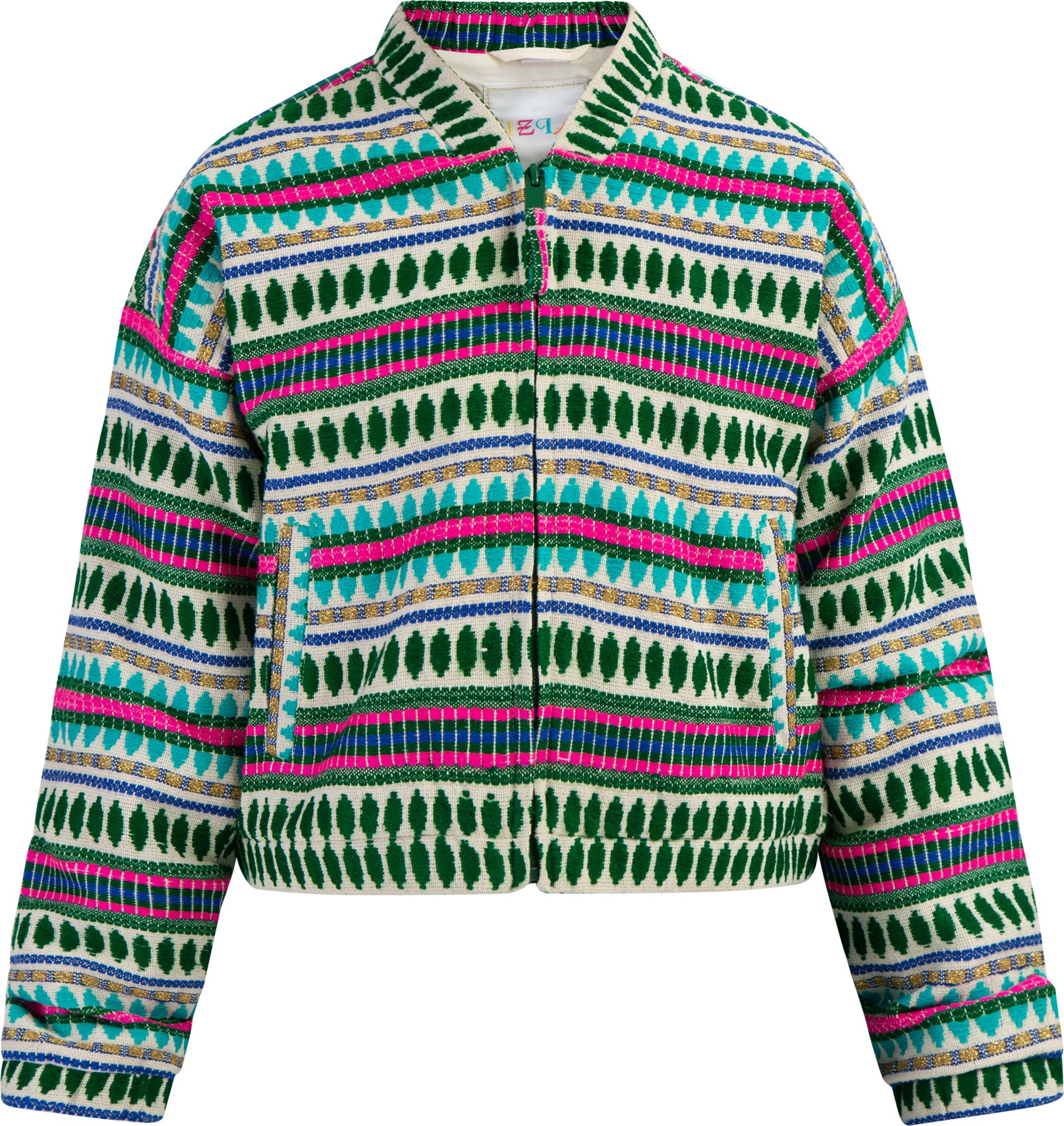 Thumbnail - IZIA Bomberjacke Mädchen Mehrfarbig Türkis