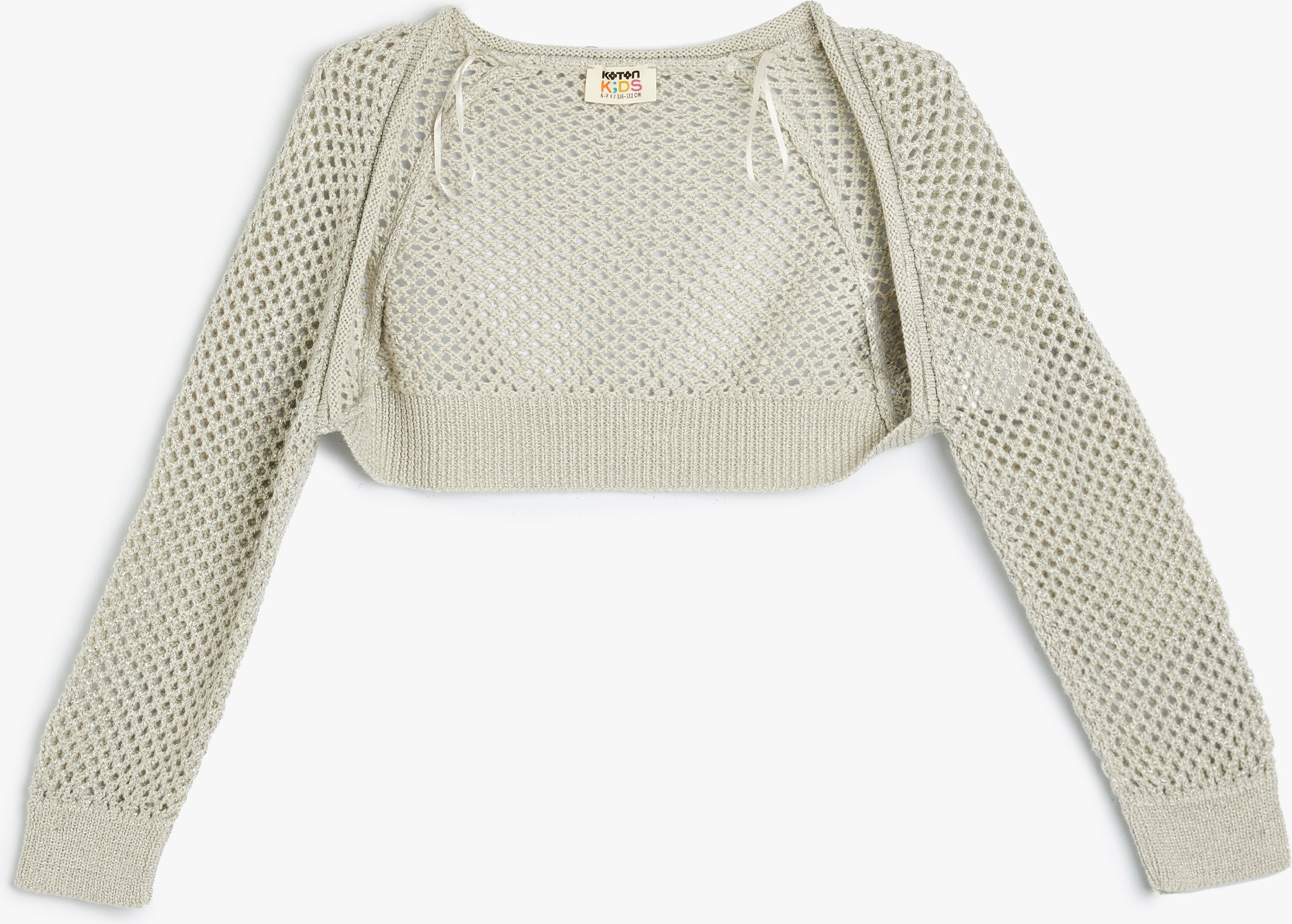 Koton Cardigan Rundhalsausschnitt Mit Netz Cardigan