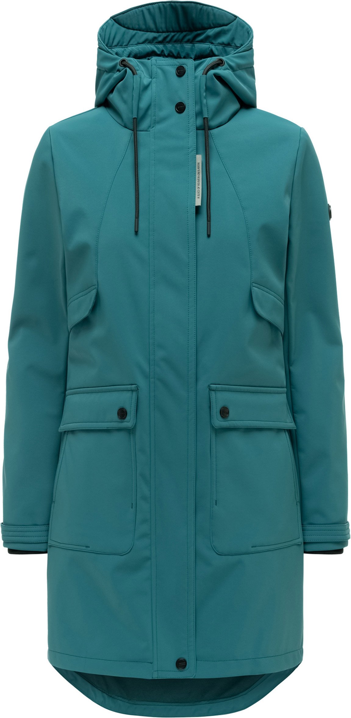 Navahoo Damen Softshell Übergangsjacke Morgennebel mit Kapuze