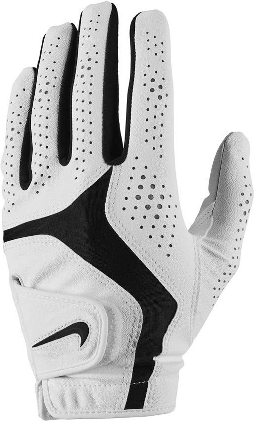 Nike - "Dura Feel X" Linkshänder Golf-Handschuh für Herren, PU-Kunststoff, Polyester, Nylon, Spandex (Weiß)