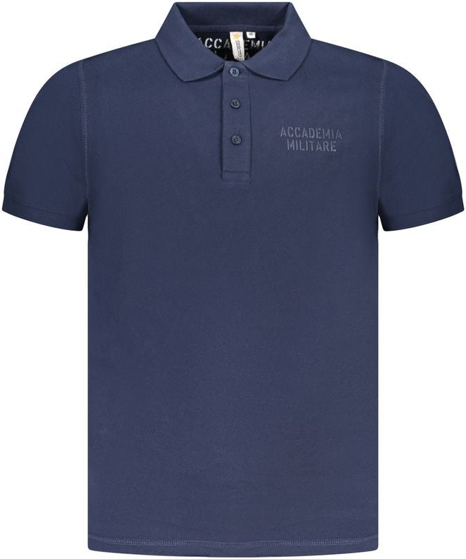 Accademia Militare Blau Baumwolle Herren Poloshirt