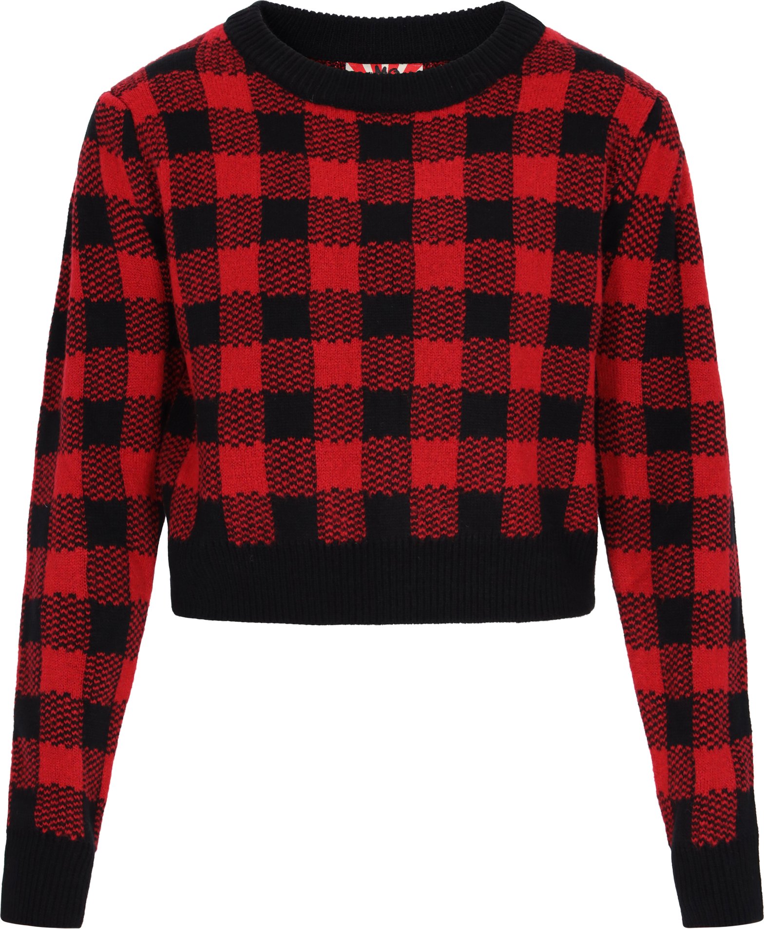 Mymo Pullover Frauen black dark red