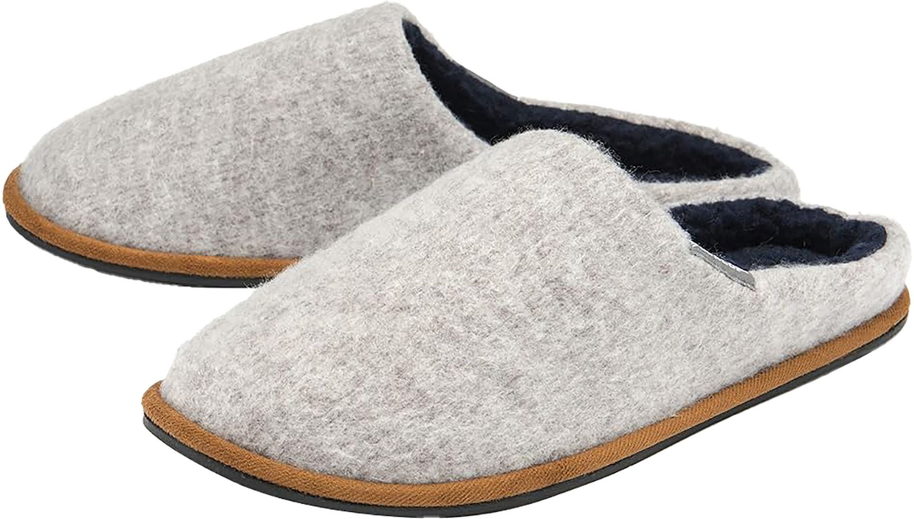 Herren Plüsch gefütterte Hausschuhe mit Memory-Schaum