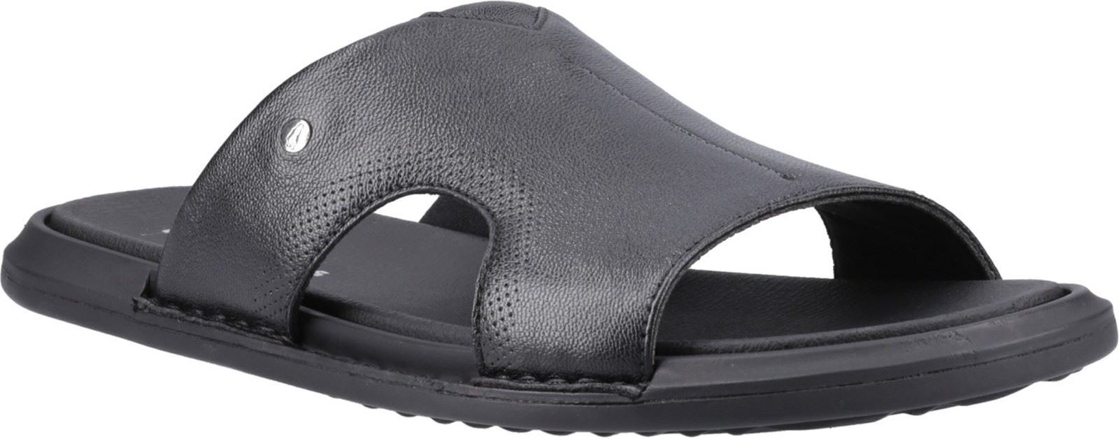 Thumbnail - Hush Puppies Callum Slide Leder Herren schwarze Sandalen