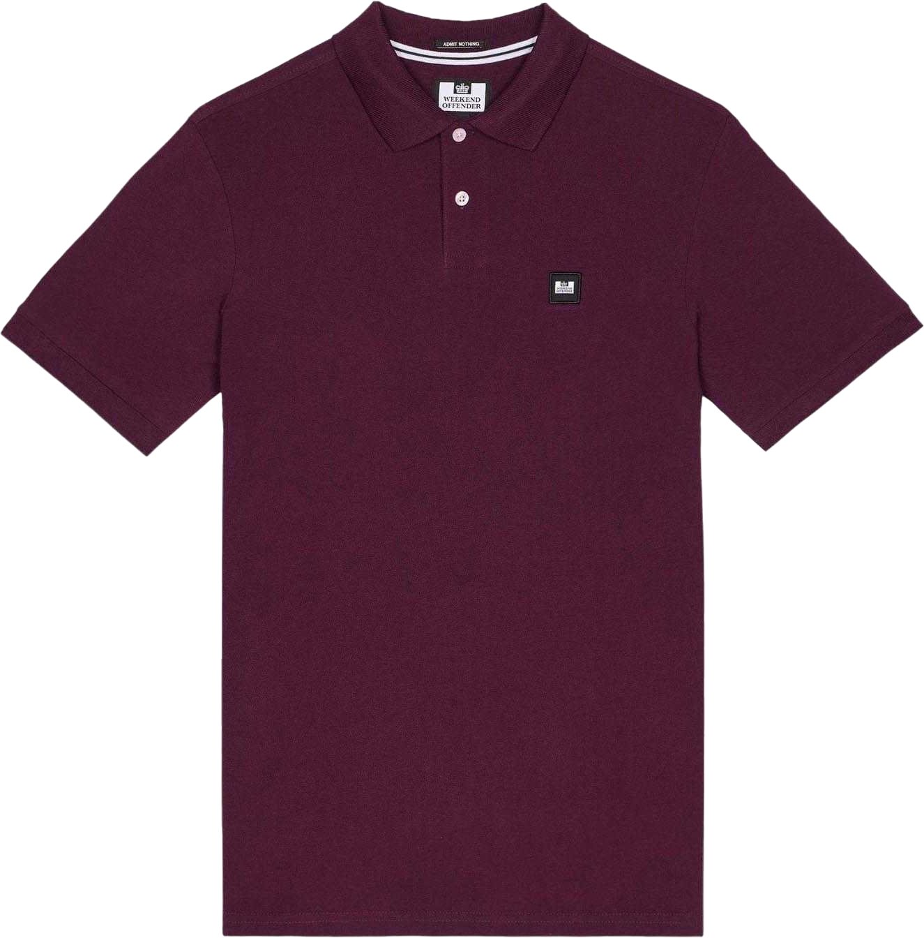 Thumbnail - Weekend Offender - "Caneiros" Poloshirt für Herren (Beerenrot)