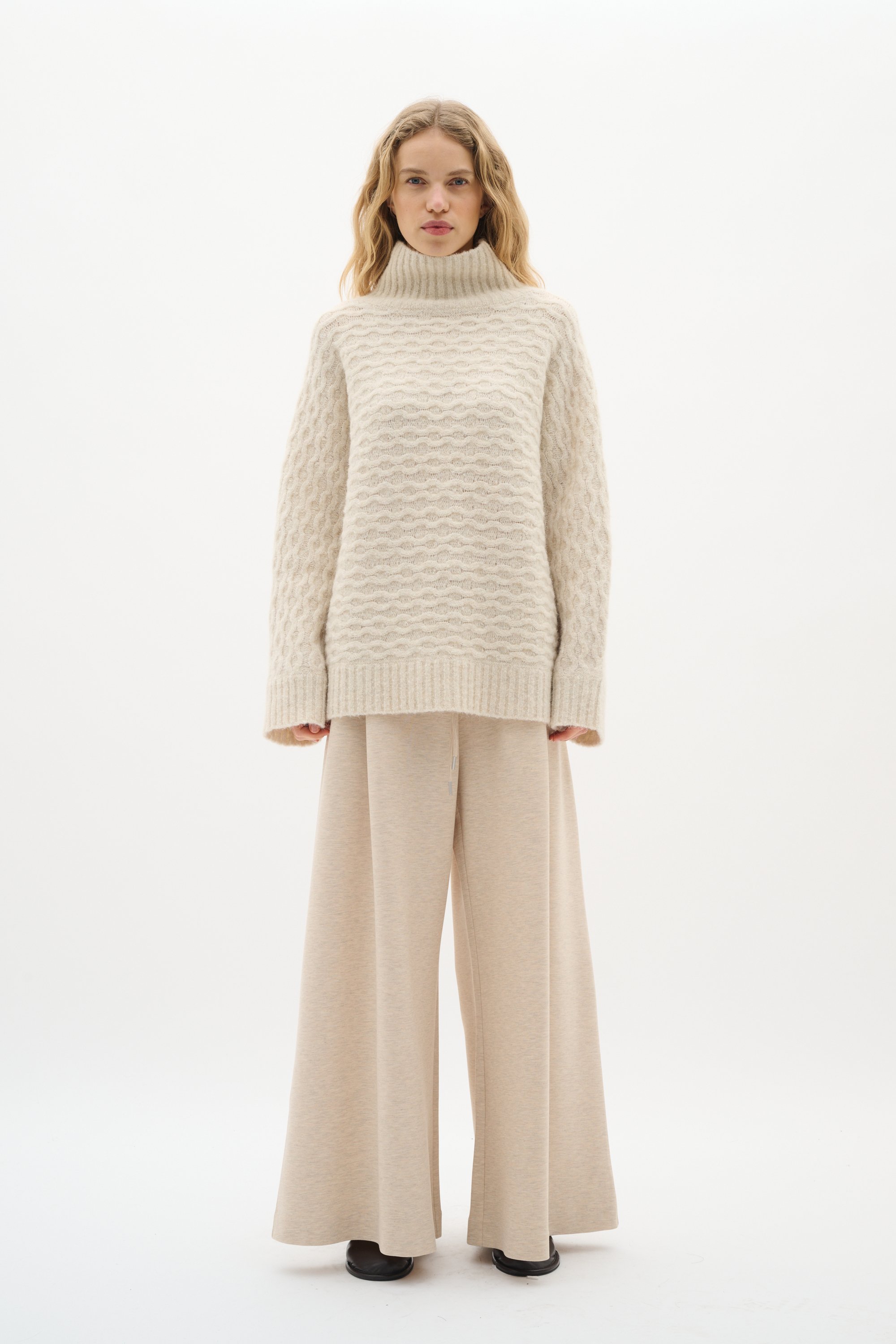Strickpullover GraiaIW Baggy fit beige