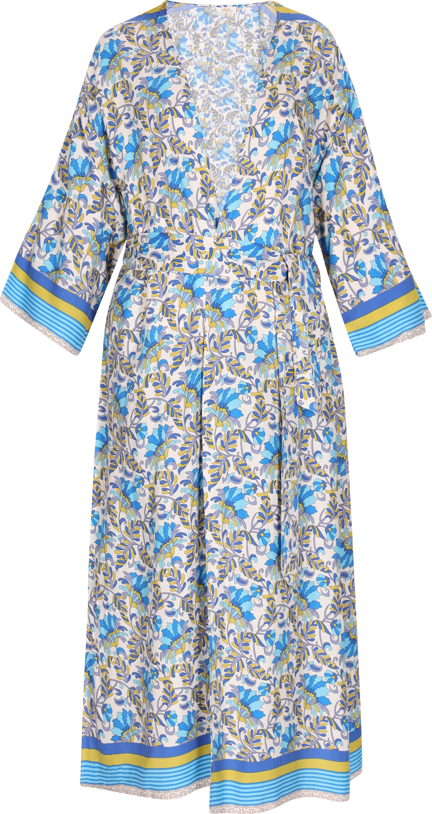 Thumbnail - usha Kimono Frauen blau mehrfarbig