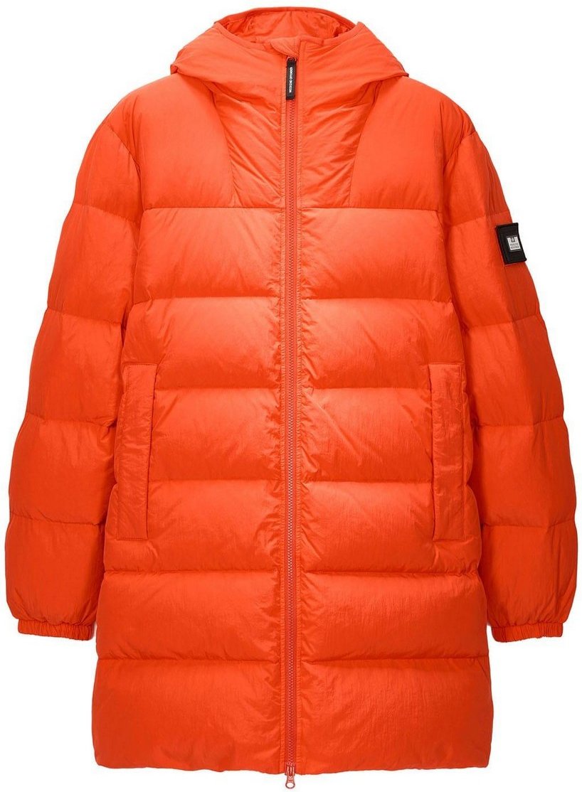 Weekend Offender - "Sapporo" Steppjacke für Herren, Daunen Lang geschnitten (Orange)