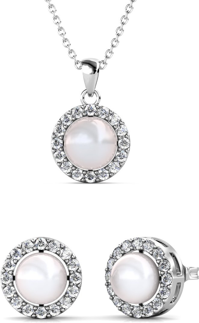 Perlen-Reifen-Sets - Silber und Kristall