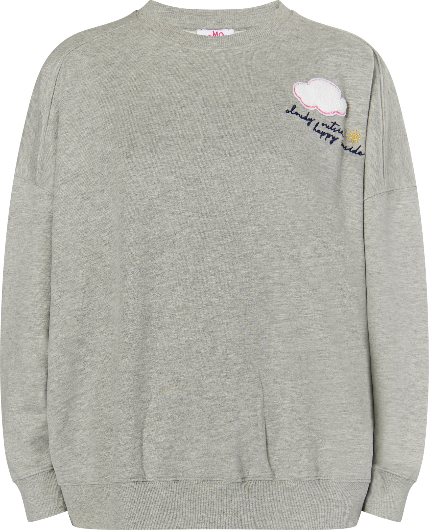 Mymo Sweatshirt kurz Damen grau melange