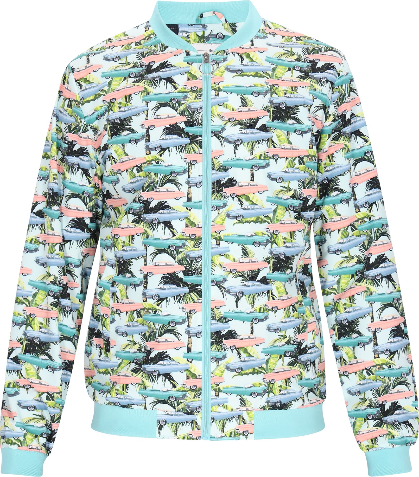 Mo Jacke Männer hellblau mehrfarbig