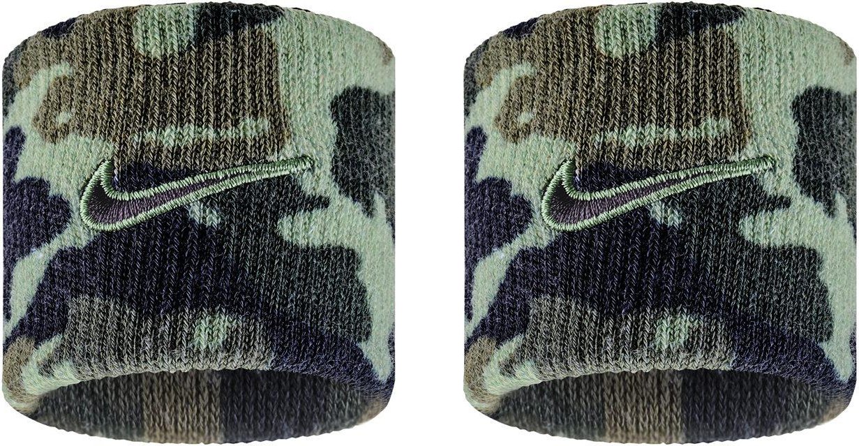 Nike - "Classic" Armband, Dri-FIT, Swoosh (Ölgrün/Schwarz)