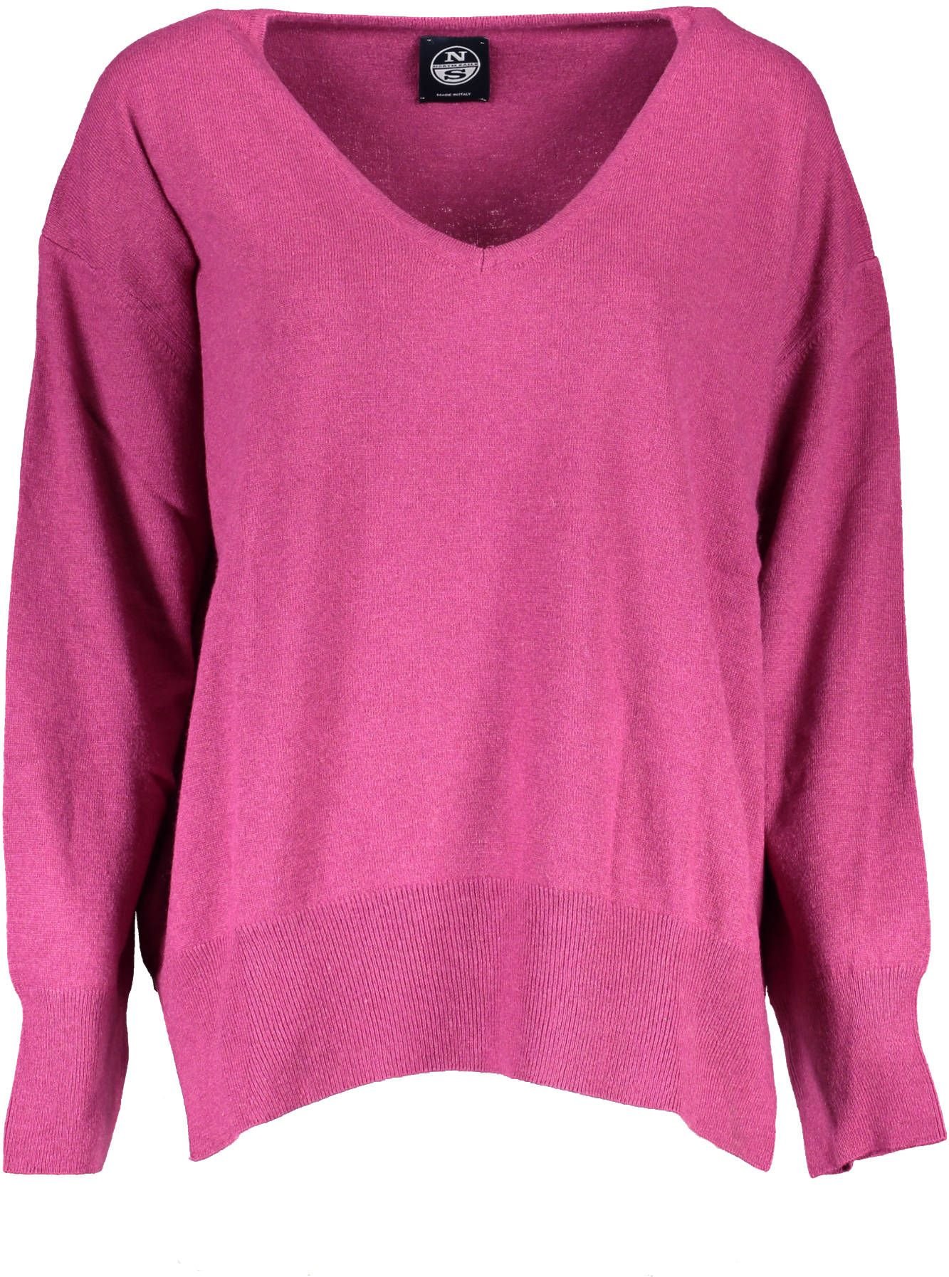 V-Ausschnitt Merinowolle Pullover