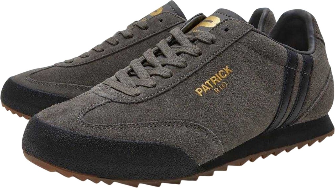 Patrick - "Rio" Sneaker für Herren, Wildleder (Holzkohle/Schwarz)
