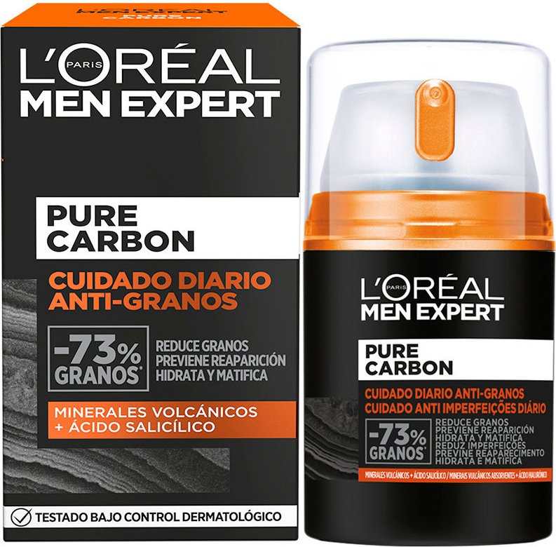 Men Expert Reine Aktivkohle Anti-pickel-tagespflege 50 ml