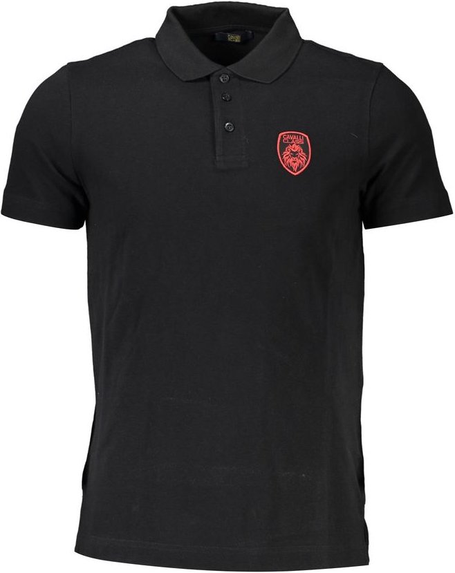 Cavalli Class Nero Baumwoll Herren-Polo