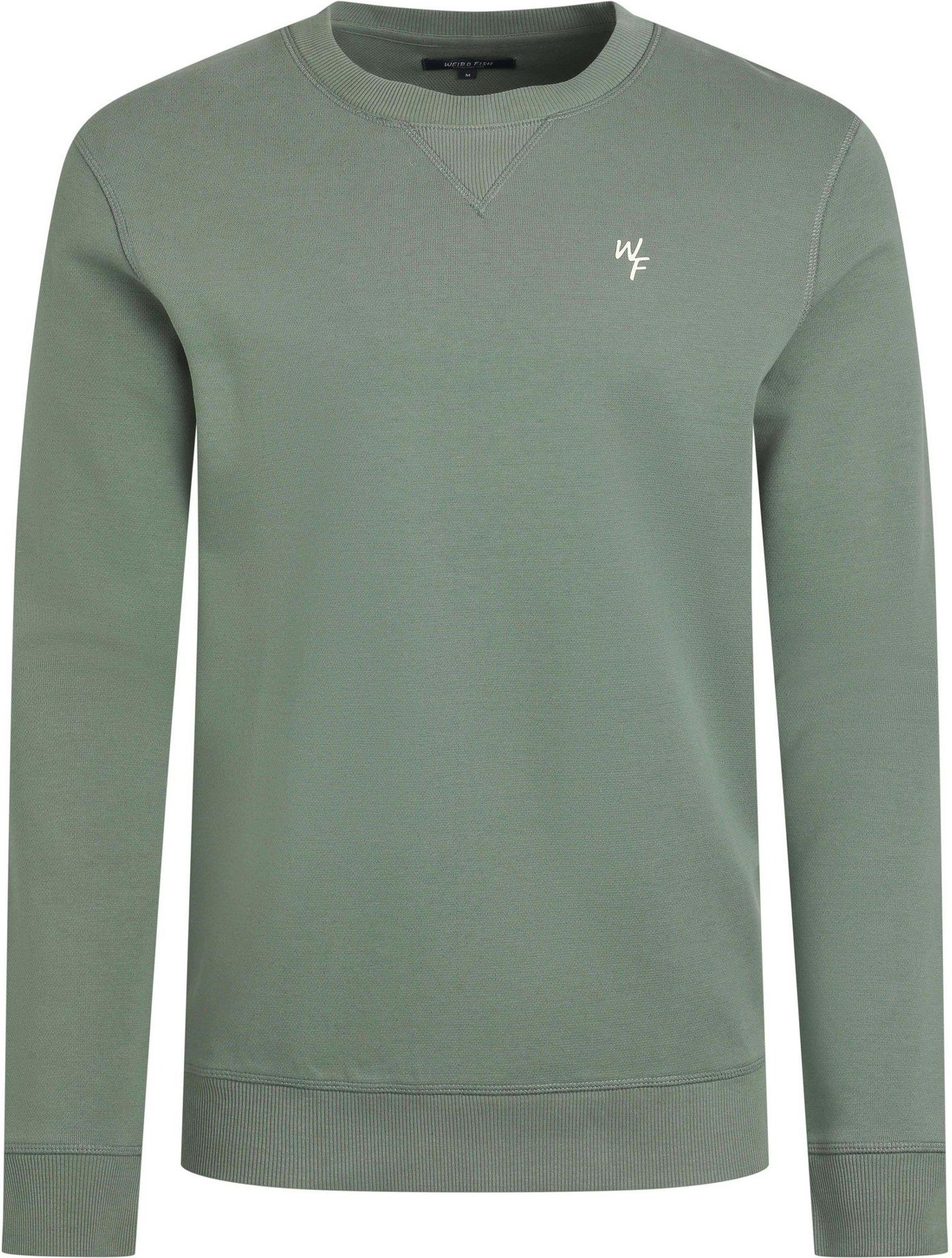 Thumbnail - Weird Fish - "Carlise Premium" Sweatshirt Rundhalsausschnitt für Herren (Armee-Grün)