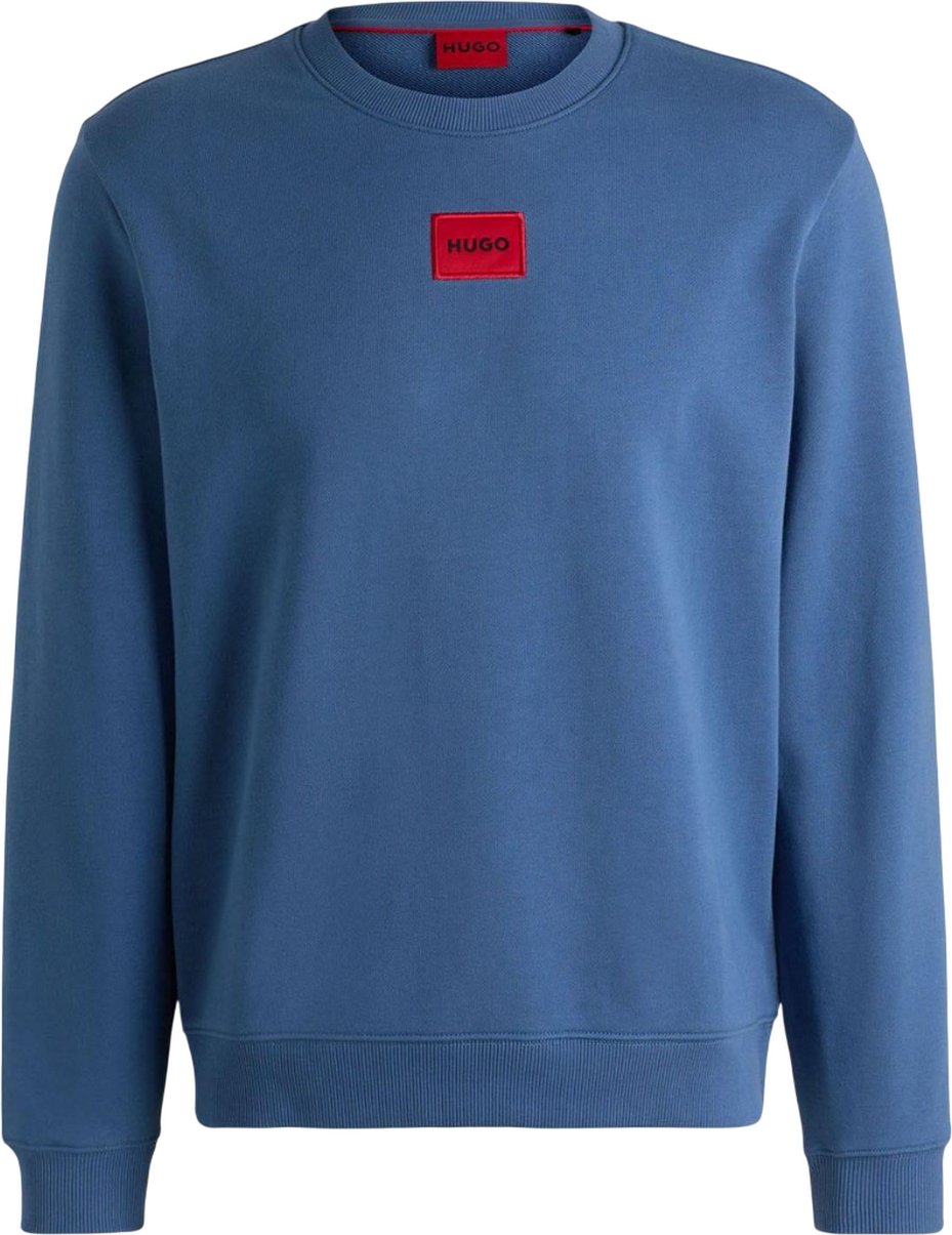 Thumbnail - Hugo - "Diragol" Rundhalsausschnitt Sweatshirt für Herren (Blau)