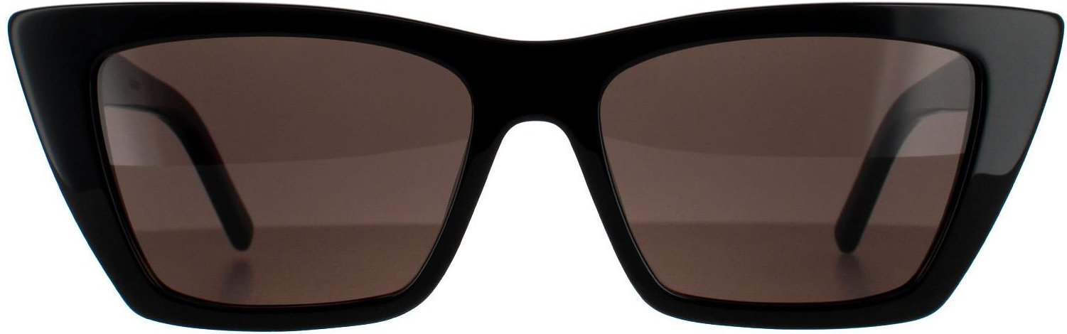 Saint Laurent Katzenaugen Damen Sonnenbrille Schwarz Grau