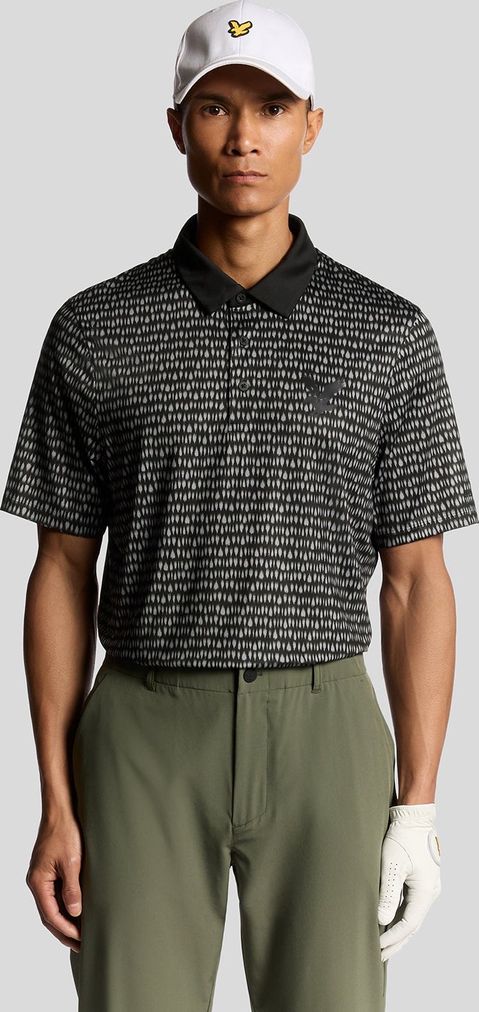 Lyle & Scott Golf Divot Polo Shirt - Schwarz