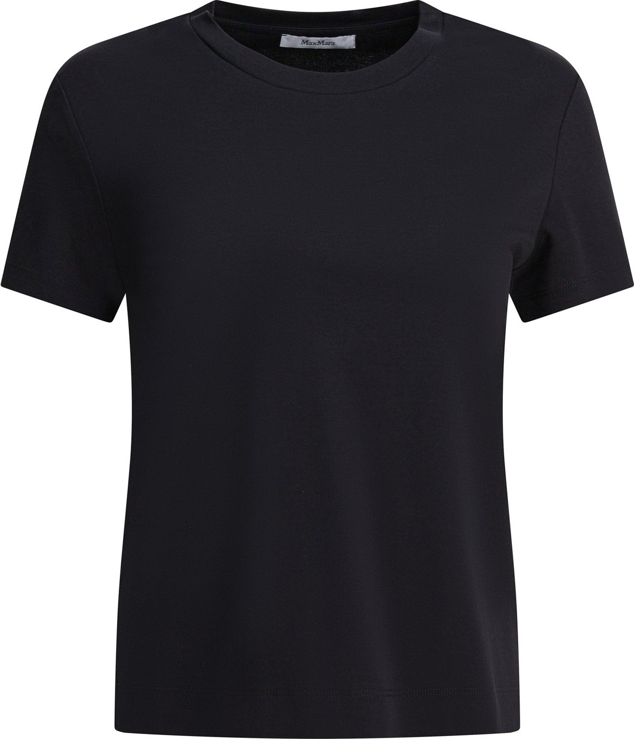 Schwarzes Baumwoll-T-Shirt