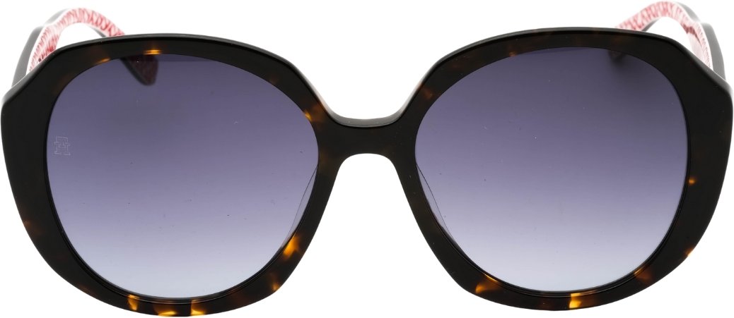 Thumbnail - Tommy Hilfiger Dunkelgraue SF-Gläser Havanna Braune Sonnenbrille