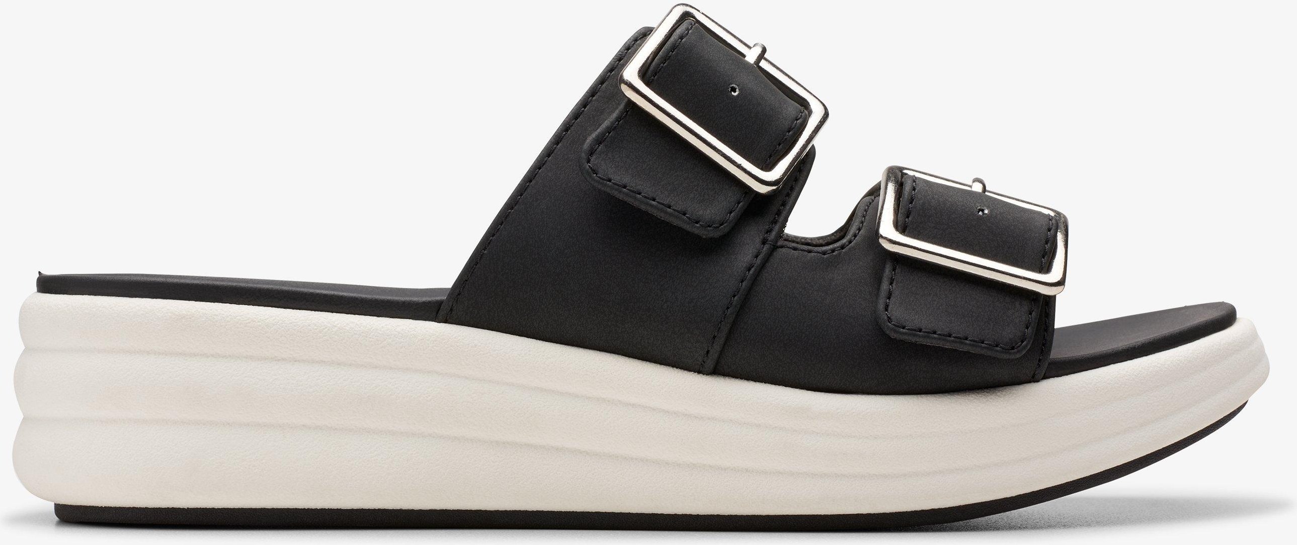 Drift Schnalle schwarze Sandalen