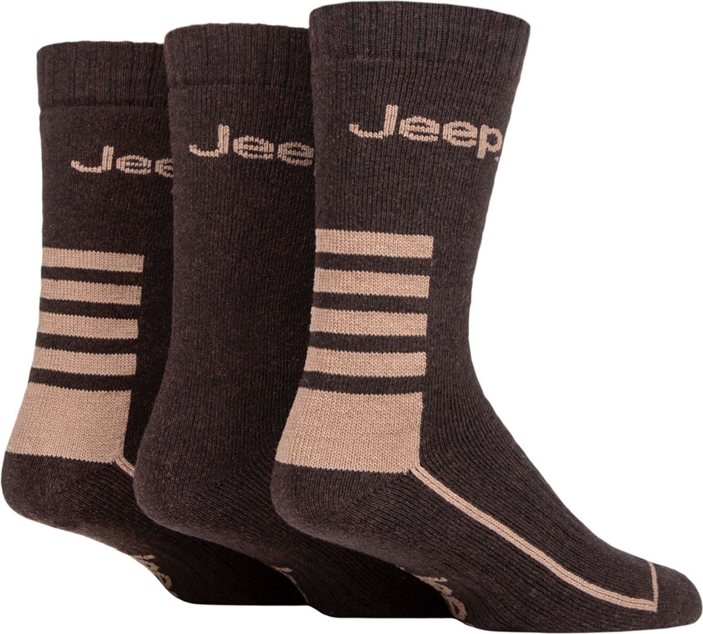 Herren Walking Boot Socken | Jeep | Anti Blister Wandern Socken, voll gepolstert atmungsaktiv Baumwolle Walking Socken m...