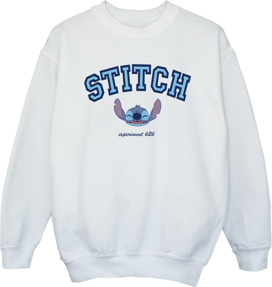 Disney - "Lilo And Stitch Collegial" Sweatshirt für Mädchen (Weiß)