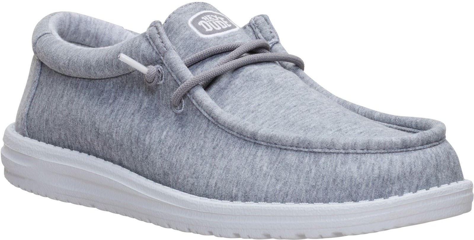 HEYDUDE Wally Stretch Jersey Textil Herren Graue Slipper