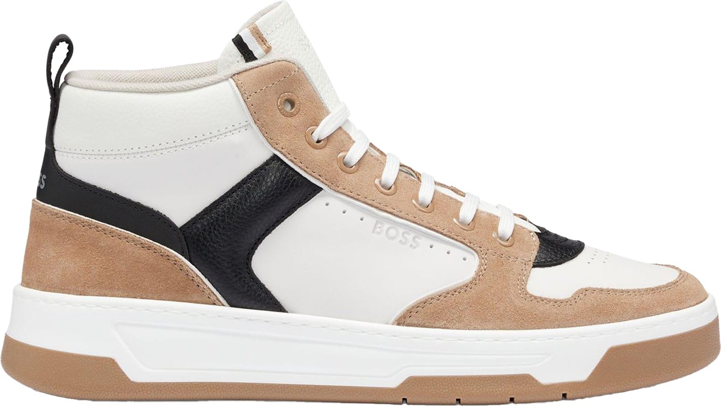 Thumbnail - Boss - Herren Sneaker "Baltimore", Leder (Braun/Schwarz/Weiß)